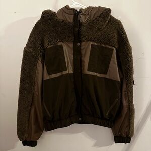 ALO Yoga Brown Cargo Utility Jacket Womens size medium